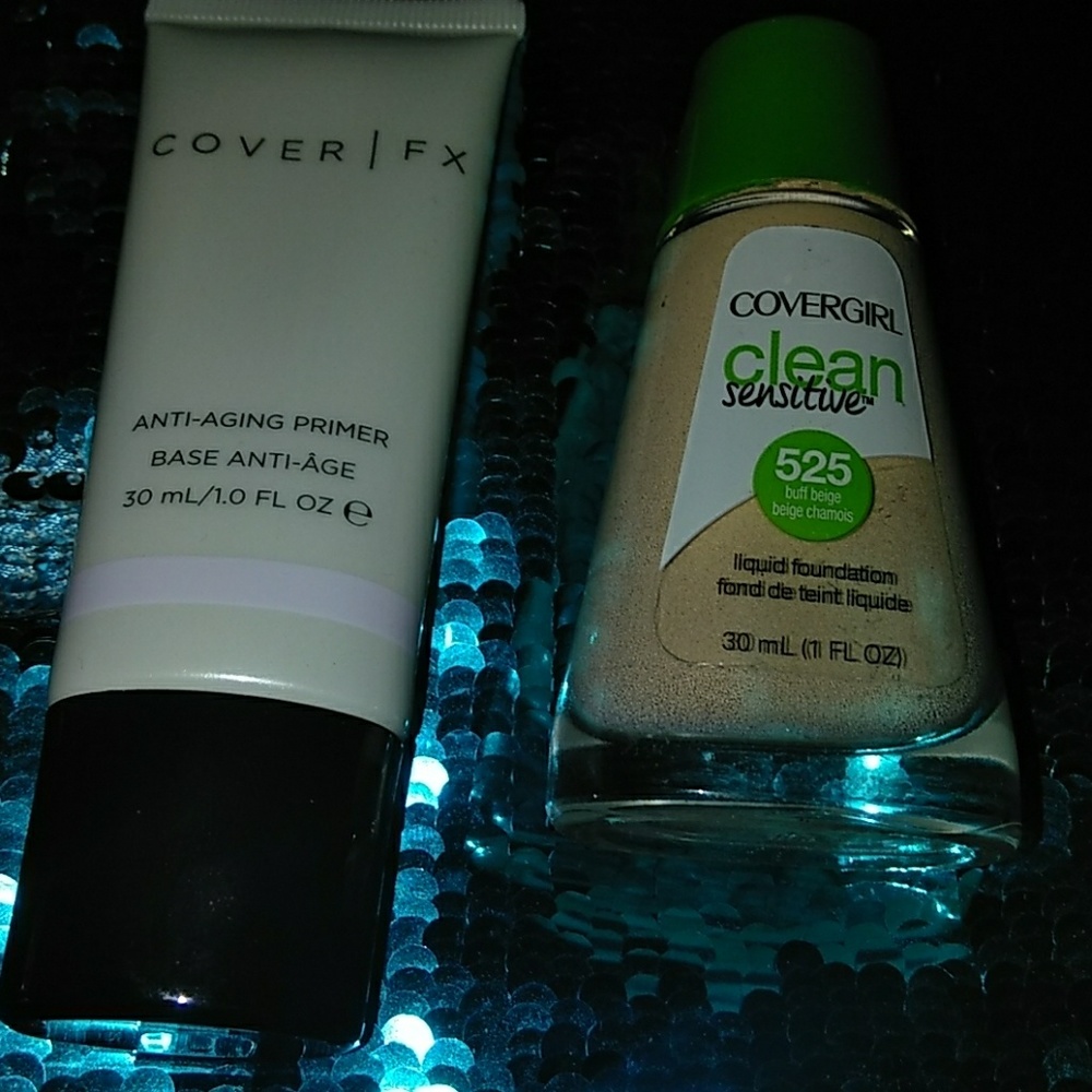 Cover fx primer and cover girl foundation
